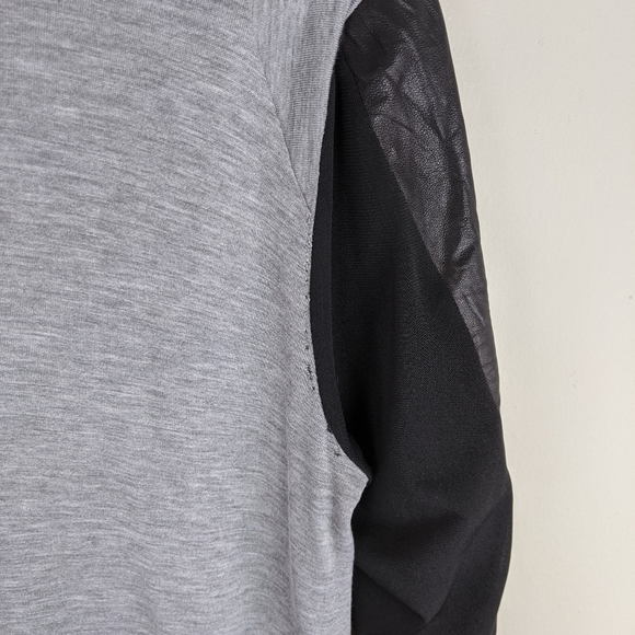 Rozae Nicholas | Gray Black Sleeve Cardigan-E90 - Picture 5 of 7